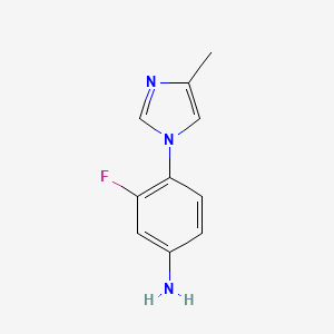 3-Fluoro-4-(4-methyl-1H-imidazol-1-YL)benzenamine