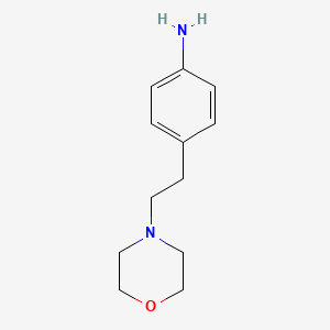 molecular formula C12H18N2O B1592059 4-(2-Morpholinoethyl)aniline CAS No. 262368-47-8