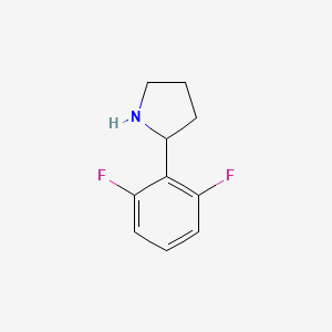 molecular formula C10H11F2N B1592066 2-(2,6-二氟苯基)吡咯烷 CAS No. 1016529-46-6
