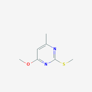 molecular formula C7H10N2OS B1592067 4-Methoxy-6-methyl-2-(methylthio)pyrimidine CAS No. 55749-33-2