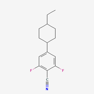 molecular formula C15H17F2N B1592069 2,6-Difluoro-4-(trans-4-ethylcyclohexyl)-benzonitrile CAS No. 208844-07-9