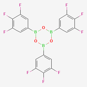 molecular formula C18H6B3F9O3 B1592072 2,4,6-Tris(3,4,5-trifluorophenyl)-1,3,5,2,4,6-trioxatriborinane CAS No. 223440-94-6