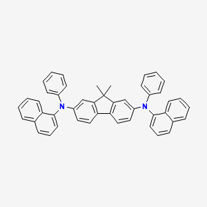 molecular formula C47H36N2 B1592075 2,7-Bis[N-(1-naphthyl)anilino]-9,9-dimethylfluorene CAS No. 222319-05-3