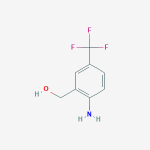 molecular formula C8H8F3NO B1592104 2-Amino-5-(trifluoromethyl)benzyl alcohol CAS No. 220107-65-3