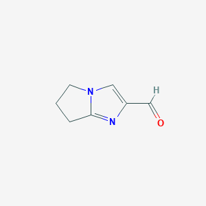 molecular formula C7H8N2O B1592106 6,7-Dihydro-5H-pyrrolo[1,2-a]imidazole-2-carbaldehyde CAS No. 623564-38-5