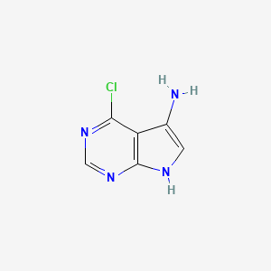 molecular formula C6H5ClN4 B1592112 4-氯-7H-吡咯并[2,3-D]嘧啶-5-胺 CAS No. 1092352-49-2