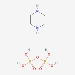 molecular formula C4H14N2O7P2 B1592114 Piperazine pyrophosphate CAS No. 66034-17-1