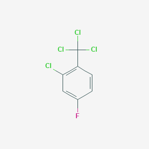 molecular formula C7H3Cl4F B1592118 2-Chloro-4-fluorobenzotrichloride CAS No. 88578-92-1