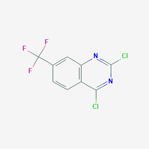 molecular formula C9H3Cl2F3N2 B1592134 2,4-二氯-7-(三氟甲基)喹唑啉 CAS No. 396-02-1