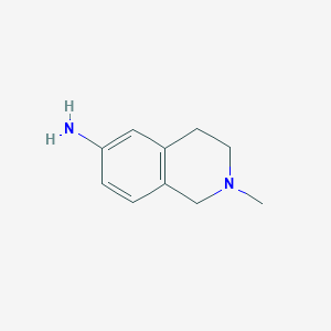 molecular formula C10H14N2 B1592135 2-甲基-1,2,3,4-四氢异喹啉-6-胺 CAS No. 14097-37-1