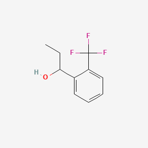 molecular formula C10H11F3O B1592136 1-[2-(三氟甲基)苯基]丙醇 CAS No. 878572-13-5