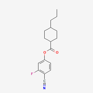 molecular formula C17H20FNO2 B1592156 4-Cyano-3-fluorophenyl trans-4-propylcyclohexanecarboxylate CAS No. 90525-57-8