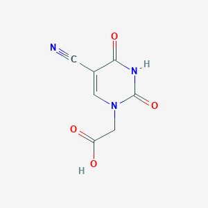 molecular formula C7H5N3O4 B1592158 (5-cyano-2,4-dioxo-3,4-dihydropyrimidin-1(2H)-yl)acetic acid CAS No. 56673-29-1