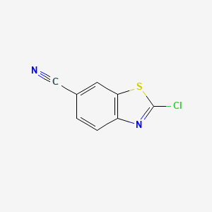 molecular formula C8H3ClN2S B1592160 2-Chlorobenzothiazole-6-carbonitrile CAS No. 80945-83-1