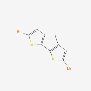 molecular formula C9H4Br2S2 B1592172 2,6-Dibromo-4H-cyclopenta[1,2-b:5,4-b']dithiophene CAS No. 258527-25-2