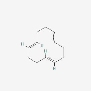 molecular formula C12H18 B1592173 trans,trans,trans-1,5,9-Cyclododecatriene CAS No. 676-22-2