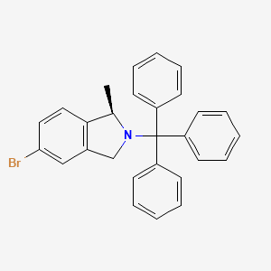 (1r)-5-Bromo-1-methyl-2-trityl-2,3-dihydro-1h-isoindole