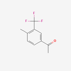 molecular formula C10H9F3O B1592181 4'-甲基-3'-(三氟甲基)苯乙酮 CAS No. 851262-98-1