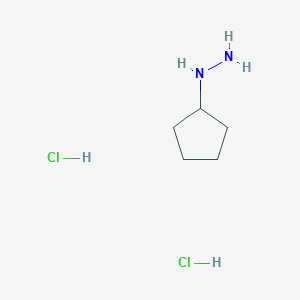molecular formula C5H14Cl2N2 B1592185 环戊基肼二盐酸盐 CAS No. 645372-27-6