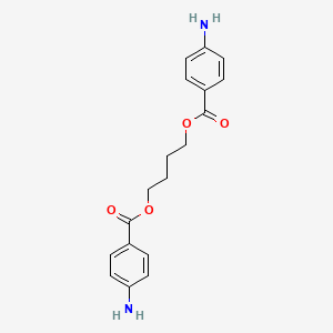 molecular formula C18H20N2O4 B1592186 4-(4-Aminobenzoyl)oxybutyl 4-aminobenzoate CAS No. 54667-43-5