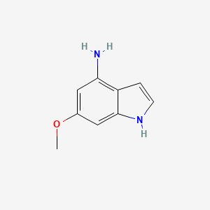 molecular formula C9H10N2O B1592188 6-methoxy-1H-indol-4-amine CAS No. 282547-67-5