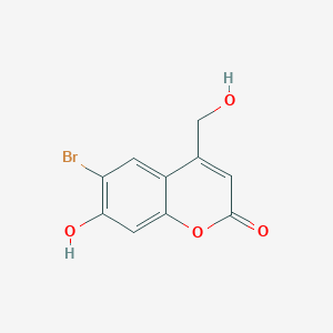 molecular formula C10H7BrO4 B1592189 6-溴-7-羟基-4-(羟甲基)-2H-香豆素-2-酮 CAS No. 223420-41-5