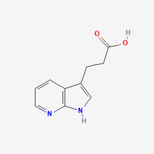 molecular formula C10H10N2O2 B1592190 3-(1H-pyrrolo[2,3-b]pyridin-3-yl)propanoic acid CAS No. 27663-72-5