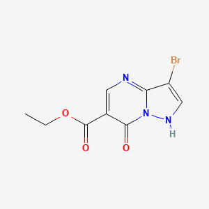molecular formula C9H8BrN3O3 B1592193 Ethyl 3-bromo-7-hydroxypyrazolo[1,5-A]pyrimidine-6-carboxylate CAS No. 43024-63-1