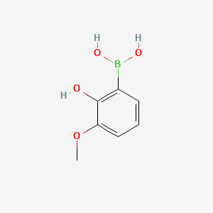 molecular formula C7H9BO4 B1592195 2-Hydroxy-3-methoxyphenylboronic acid CAS No. 259209-17-1