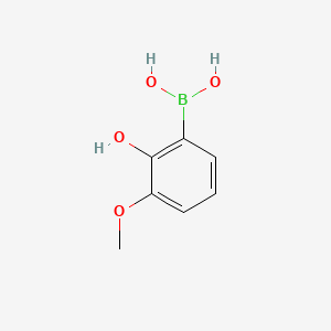 molecular formula C7H9BO4 B1592195 (2-羟基-3-甲氧基苯基)硼酸 CAS No. 259209-17-1