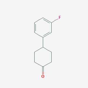 molecular formula C12H13FO B1592197 4-(3-氟苯基)环己酮 CAS No. 40503-87-5