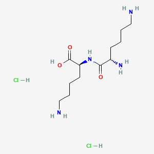 molecular formula C12H28Cl2N4O3 B1592215 L-lysyl-L-lysine dihydrochloride CAS No. 52123-30-5