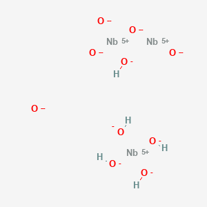 molecular formula HNbO2- B1592217 Niobium(5+);oxygen(2-);pentahydroxide CAS No. 37349-30-7