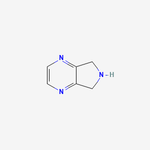 molecular formula C6H7N3 B1592220 6,7-二氢-5H-吡咯并[3,4-b]吡嗪 CAS No. 871792-60-8