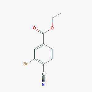 molecular formula C10H8BrNO2 B1592224 Ethyl 3-bromo-4-cyanobenzoate CAS No. 362527-61-5
