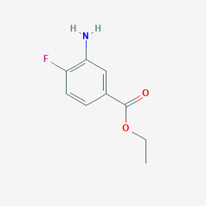molecular formula C9H10FNO2 B1592227 Ethyl 3-amino-4-fluorobenzoate CAS No. 455-75-4