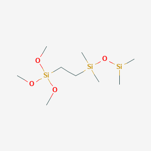 molecular formula C9H26O4Si3 B1592230 1,1,3,3-Tetramethyl-1-(2-(trimethoxysilyl)ethyl)disiloxane CAS No. 137407-65-9