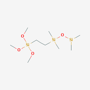molecular formula C9H25O4Si3 B1592230 1,1,3,3-Tetramethyl-1-(2-(trimethoxysilyl)ethyl)disiloxane CAS No. 137407-65-9