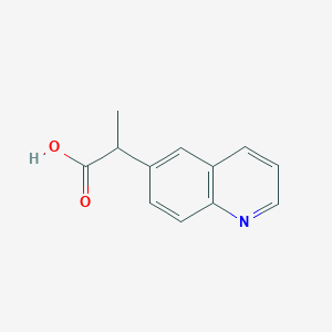 molecular formula C12H11NO2 B1592235 2-(Quinolin-6-yl)propanoic acid CAS No. 959585-30-9