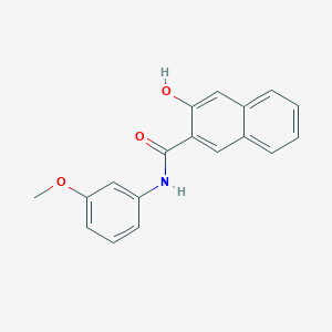 molecular formula C18H15NO3 B1592239 3-Hydroxy-N-(3-methoxyphenyl)-2-naphthamide CAS No. 62553-86-0