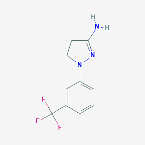 4,5-Dihydro-1-(3-(trifluoromethyl)phenyl)-1H-pyrazol-3-amine