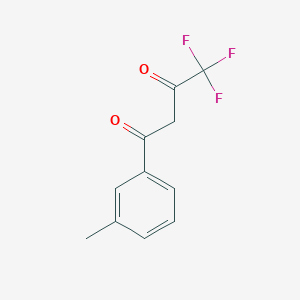 molecular formula C11H9F3O2 B1592255 4,4,4-Trifluoro-1-(m-tolyl)butane-1,3-dione CAS No. 53764-99-1