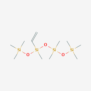 molecular formula C11H30O3Si4 B1592260 [dimethyl(trimethylsilyloxy)silyl]oxy-ethenyl-methyl-trimethylsilyloxysilane CAS No. 67762-94-1