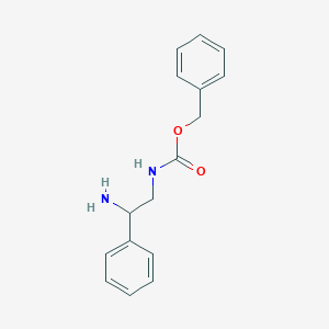 molecular formula C16H18N2O2 B1592263 Benzyl N-(2-amino-2-phenylethyl)carbamate CAS No. 1041261-05-5