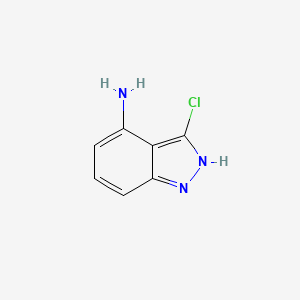 molecular formula C7H6ClN3 B1592266 3-Chloro-1H-indazol-4-amine CAS No. 54768-48-8