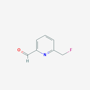 molecular formula C7H6FNO B1592267 6-(氟甲基)吡啶甲醛 CAS No. 208111-28-8