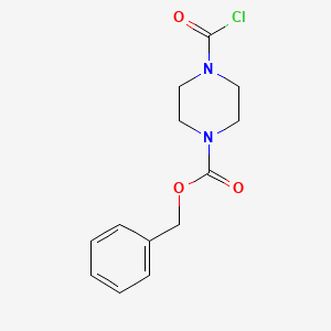 molecular formula C13H15ClN2O3 B1592268 4-Cbz-piperazine-1-carbonyl Chloride CAS No. 25539-27-9