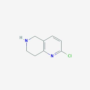 molecular formula C8H9ClN2 B1592278 2-Chloro-5,6,7,8-tetrahydro-1,6-naphthyridine CAS No. 210539-05-2