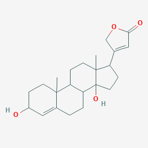 3-(3,14-dihydroxy-10,13-dimethyl-1,2,3,6,7,8,9,11,12,15,16,17-dodecahydrocyclopenta[a]phenanthren-17-yl)-2H-furan-5-one