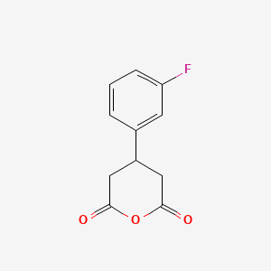 molecular formula C11H9FO3 B1592290 4-(3-Fluorophenyl)dihydro-2H-pyran-2,6(3H)-dione CAS No. 381677-75-4